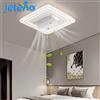 Jelena Ventilatore da Soffitto Senza Pale Jelena con Luce LED Invisibile, Ventilatore Intelligente per Camera da Letto e Soggiorno con Telecomando, Lampada Sospesa