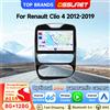 OSSURET Autoradio Android 14 da 10.1 Pollici 2 Din per Renault Clio 4 2012-2019 con Qualcomm Snapdragon 6115 Octa Core, Navigazione GPS, Bluetooth Vivavoce, SWC, CANBUS, Carplay Wireless, Android