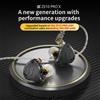 KZ ZS10 PRO X 1DD+4BA Cuffie IEM HiFi con Driver Ibrido, Auricolari Migliorati con Cavo Staccabile Placcato Argento, Guscio Ergonomico in Metallo, Auricolari Cablati per Audiofili e Gaming