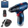 Bosch Trapano Avvitatore a Percussione Bosch GSR 120-LI 12V Senza Fili, 2 Velocità 0-400/0-1500 giri/min, 30Nm di Coppia Massima, 22500 impatti/min, 0,9kg Leggero, Design Compatto