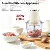 NONE Set Tritatutto: Mini Tritatutto Elettrico per Aglio e Carne da 30W/180W/300W, Alimentazione USB-C/AC