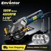 Enventor Sega Circolare Mini Enventor 4.8A 4-1/2" Elettrica con 3 Lame, 4000 Giri/min, Profondità di Taglio 1-1/16" per Taglio del Legno