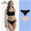 NONE ESSENZA 5Pcs Slip donna in microfibra con pizzo, mutandine sgambate comode, slip senza cuciture invisibili, intimo femminile elastico e traspirante, per uso quotidiano, disponibili in nero e pelle