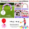 Kit Arco Palloncini Regolabile, Supporto per Arco in Fibra di Carbonio Resistente con Pompa Manuale, Sacche d'Acqua, Set Completo per Decorazioni Festa, Compleanno, Matrimonio, Laurea
