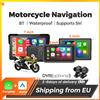 MEKEDE Schermo Display per Moto da 5/6/7 Pollici, Navigazione Carplay per Moto, Cruscotto Digitale Portatile, Android Auto, Impermeabile, BT Opzionale, Doppio DVR 1080P, Consegna in UE