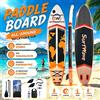 NONE Tavola da Stand-Up Paddle Gonfiabile Surfwave 340*84*15cm in PVC, Tappetino Antiscivolo in EVA, Accessori Completi, per Yoga, Pesca, Surf, Principianti e Tutti i Livelli di Abilità