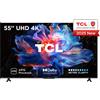 TCL 55V6C 55 Pollici 4K Ultra HD Smart TV - Google TV, Dolby Vision, HDR10+, WiFi 5, Bluetooth 5.4, DVB-T2/S2/C, 3 HDMI 2.1, Dolby Atmos