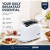NONE Tostapane Elettrico Zephir ZHC505 800W con Griglia per Riscaldare i Panini, Timer, Vassoio Raccoglibriciole e Piedini Antiscivolo