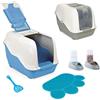 BPS BUENA PET SHOP 54x39x40H cm LETTIERA GATTO CHIUSA grande, LETTIERA CHIUSA con 2ciotole,paletta e tappetino, Colore Casuale