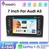podofo Autoradio Podofo per Audi A3 8P 2003-2012 con CarPlay Wireless, Android Auto, lettore multimediale 4+64G, WIFI, Mirror Link, GPS e stereo per auto.