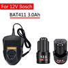 DAWEIKALA Batteria Sostitutiva Bosch 12V 3000mAh BAT411 per BAT412A BAT413A D-70745GOP 2607336013 2607336014 PS20-2