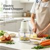 NONE Tritatutto Elettrico da 300W, Capacità 750ml, Mini Tritacarne con 4 Lame in Acciaio Inox, Funzionamento a Tocco Singolo per Verdure, Carne, Aglio, Frutta Secca, Uso in Cucina