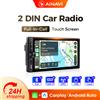 Ainavi Autoradio AINAVI 7 Pollici 2Din per Veicoli Universali, Carplay Wireless, Android Auto, Bluetooth, Stereo per Auto, Display per Auto, Lettore MP5, Dispositivo Multimediale, Radio FM, Tipo C, USB,