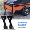 NONE 2x Martinetti Stabilizzatori da 450 kg per Camper e Roulotte, Supporti di Livellamento Regolabili 290-455mm con Barra in Acciaio, Cavalletti di Parcheggio Resistenti per Veicoli Fuoristrada