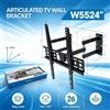 NONE Supporto da Parete per TV WETECH W5524 a Doppio Braccio, per Schermi Piatti da 26-55 Pollici, Carico Massimo 30kg ±10 ° Supporto da Parete per Monitor Inclinabile con Giunto Metallico VESA da 75x75