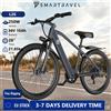 SMARTRAVEL 26'' Bicicletta Elettrica per Adulti L26, Batteria 36V 10Ah, 250W, 7 Velocità, Display LCD, Acceleratore a Pollice, 25km/h, 25-40km, Freno Meccanico, Telaio in Acciaio, Faro LED, E-bike Urbana per