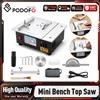 NONE Podofo 96W Sega Circolare da Tavolo Mini da 2,5 Pollici, Sega Elettrica da Banco Multifunzione da 5000 RPM con Lama da 63mm, Utensile da Taglio per Fai-da-te Domestico, Lavorazione del Legno, PCB,
