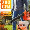NONE Podofo EB260 Soffiatore a Benzina 26cc 750W, Soffiatore a Mano a 2 Tempi con Flusso d'Aria ad Alta Potenza 7500RPM, Strumento da Giardino per la Rimozione di Foglie e Neve, Soffiatore Portatile per