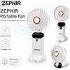 NONE Ventilatore Portatile Pieghevole ZEPHIR, Mini Ventilatore da Tavolo Ricaricabile, Ventilatore Indossabile con Velocità Regolabili