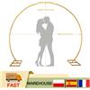 NONE Struttura ad Arco Circolare in Metallo per Palloncini, Riutilizzabile, Supporto per Sfondo Circolare, per Matrimoni, Compleanni, Decorazioni da Giardino, Montaggio Facile, Struttura di Supporto per