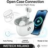NONE WETECH WP418 Auricolari True Wireless Bluetooth 5.2 con Microfono HD, Riduzione del Rumore, Ricarica Type-C, Auricolari In-ear, Accoppiamento Automatico, Controllo Touch, Auricolari Sportivi