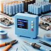Aideepen Tester di Tensione e Resistenza Interna TV607, Schermo TFT a Colori da 1,77 Pollici, Misuratore per Test Batterie Fai-da-Te, Modulo di Carica 4056, AC 4 Fili