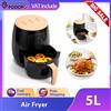 NONE Podofo Friggitrice ad Aria 5L 1350W con Display Digitale e Controllo Touch, Macchina per Cucinare Senza Olio e in Modo Salutare, Temperatura Regolabile, 7 Programmi di Cottura Preimpostati,