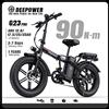 DEEPOWER G23 Bici Elettrica Pieghevole, Motore 90 Nm, Batteria LG Rimovibile 48V 35Ah, Pneumatici Fat 20×4.0", Fuoristrada, 7 Velocità, Freni a Disco Meccanici, Urbana