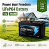 Batteria al litio ferro fosfato LiFePO4 12V 150Ah, con porta USB integrata, batteria ricaricabile per sistema solare, pesca in barca, campeggio all'aperto, alimentazione fuori rete.