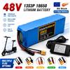 Ddadache Batteria ad alta potenza da 2000W 48V 100Ah 13S3P 18650 con BMS integrato, batteria al litio ricaricabile da 54.6V per scooter elettrico e-bike con caricabatterie da 54.6V, batteria di riserva.