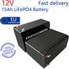 DAWEIKALA Batteria LiFePO4 12V 15Ah con BMS integrato, ricaricabile, al litio ferro fosfato, per auto giocattolo, scooter, alimentatore 12V, spruzzatore, controllo accessi, audio, UPS, giocattoli per bambini,