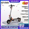 Geleipu GT EVO 3200W Scooter Elettrico Per Adulti Doppio Motore Velocità Massima 53 MPH Batteria 60V 36Ah Pneumatici Da 11 Pollici Design Pieghevole Sportivo
