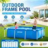 NONE Piscina Fuori Terra con Struttura in Acciaio per Esterni, Piscina per Famiglia, Giardino e Cortile, per Bambini e Adulti, Divertimento Estivo, Giochi d'Acqua, Design Portatile in PVC Resistente,