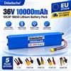 RYOBI Batteria al Litio 36V 10Ah 10000mAh 10S3P 18650 con BMS Intelligente per Scooter Elettrico, E-bike, Bicicletta Modificata, Motore 500W, Batteria Ricaricabile Impermeabile, Connettore XT60 T Plug