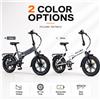 PULUMA Bicicletta Elettrica Pieghevole PULUMA FM2.0, Batteria Rimovibile 48V 15Ah, Pneumatici Fat 20x4, 7 Velocità, Freno Idraulico, Autonomia 100KM, E-bike per Adulti