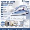 NONE Ferro da Stiro a Vapore Elettrico per Vestiti, Stiratura Verticale e Orizzontale, 1200W-2200W, Potente Vaporizzatore per Indumenti, Rimuovi Pieghe con Riscaldamento Rapido, Serbatoio d'Acqua e Piastra