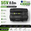 Batteria al litio di ricambio 56V 8.0Ah 8000mAh per BA2800 BA2800T BA4200 BA4200T BA1400, batteria ricaricabile agli ioni di litio ad alta capacità con indicatore LED, protezione intelligente BMS,
