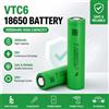 Batteria ricaricabile agli ioni di litio originale 18650 VTC6 3.7V 3000mAh, di grado A, sicura e resistente, adatta per luci LED e luci da campeggio