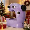 NONE 1 Mini Macchina da Cucire Portatile Viola | Macchina da cucire elettrica portatile a due velocità, con pedale, ago e filo, adatta ai principianti, set completo di strumenti per la riparazione rapida