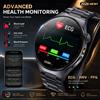 GUHUAVMI 2026 Nuovo Smartwatch Uomo con Monitoraggio ECG+PPG, Pressione Sanguigna, HRV, Acido Urico, Lipidi nel Sangue, Impermeabile, Chiamate BT, Display AMOLED, Smartwatch Sportivo per Uomo