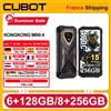 Cubot KingKong Mini 4 Smartphone Robusto Android 15, Display da 4,7 Pollici, 90Hz, 4700mAh, 6GB+128GB, 8GB+256GB NFC, Fotocamera 48MP, Luce da Campeggio