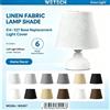 NONE Paralume in Tessuto di Lino con Base E14/E27, 6 Colori, Copertura di Ricambio per Luce, Diffusore di Luce Morbida per Lampada da Comodino, da Terra, Camera da Letto, Soggiorno, Decorazione per la Casa