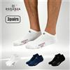 ESSENZA 3 Paia Calzini invisibili unisex, calzini sportivi a basso taglio in cotone traspirante, polsino elastico, assorbono il sudore e combattono i cattivi odori, ideali per sport, corsa e uso quotidiano,