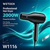 NONE WETECH Asciugacapelli Professionale 2000W per Salone, Asciugacapelli ad Alta Potenza con Beccuccio Concentratore, Funzione Colpo Freddo, Asciugatura Rapida, Strumento per lo Styling dei Capelli