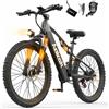 Aairsk Bicicletta elettrica Aairsk XT90 Nera, 21 velocità, motore da 250W, batteria agli ioni di litio da 48V 20Ah, pneumatici da 26 pollici, sensore di coppia, bici elettrica fuoristrada
