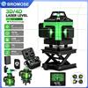 bromose Livella laser orizzontale e verticale a 360°, strumento professionale per l'edilizia, modello nuovo con 16 linee, livella laser 4D, linea verde, autolivellante.