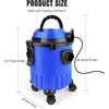 NONE Aspirapolvere a secchio da 15L - Modello 3-in-1 ad alta potenza da 1500W per uso domestico, auto e officina: rimozione polvere, aspirazione acqua e soffiaggio polvere con filtrazione multistadio e