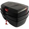 HiMISS Bauletto posteriore impermeabile da 46L per moto, bauletto per moto con supporto a sgancio rapido, bauletto posteriore per casco per scooter e biciclette, box portaoggetti.