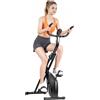 NONE Formill YZJ-508 Cyclette Pieghevole con Resistenza Magnetica, Bici da Ciclismo Indoor con 16 Livelli di Resistenza Regolabili, Monitor LCD, Trasmissione a Cinghia Silenziosa, Bici Compatta per Fitness