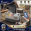 Podofo Frigorifero per Auto 30L/40L/50L DC 110-240V, Piccolo Frigo Congelatore Portatile a Compressore per Viaggi, Campeggio e Picnic